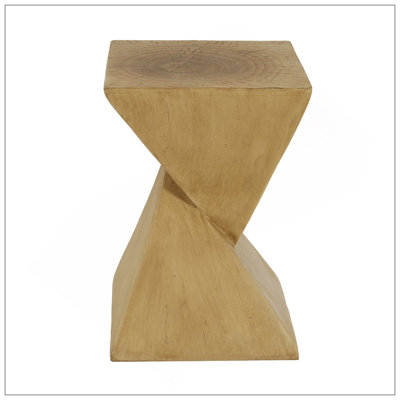 GEOMETRIC MGO SIDE TABLE,LIGHT NATURE COLOR