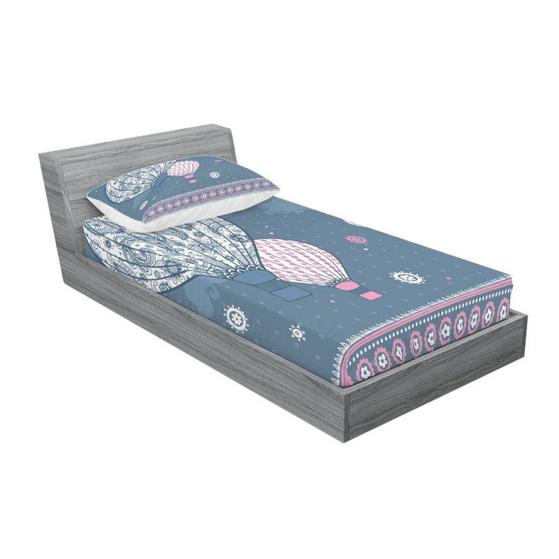 Ensemble de draps ornements, Ensemble de draps pour lit simple avec drap-housse