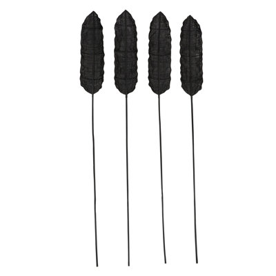 Dried Plant Bamboo Black Decor Natural Foliage
