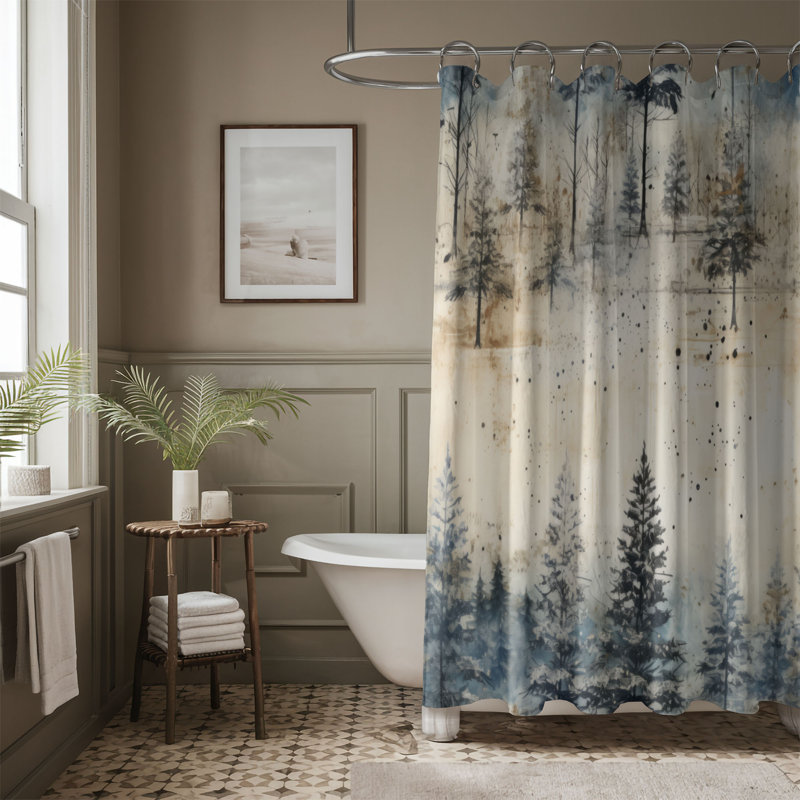 Rideau de douche Harsahib, H 74 po x l 71 po