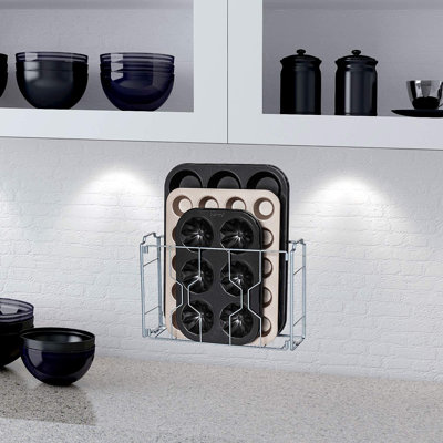 Organisateur de porte d'armoire pour porte-ustensiles de cuisson