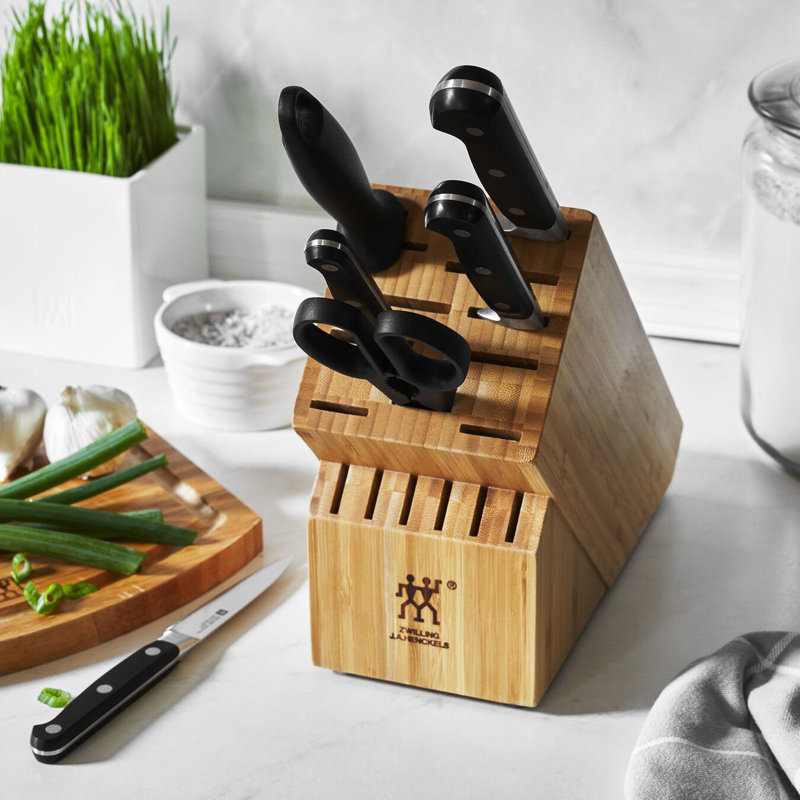 Zwilling Professional "S" 7-piece Knife Block Set, Bamboo