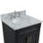 25 " W Freestanding Standard Free Standing 1 Single Vanity Bathroom Vanity With Carrara Marble Top