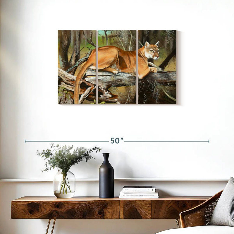 Florida Panther, 20" H x 33" W