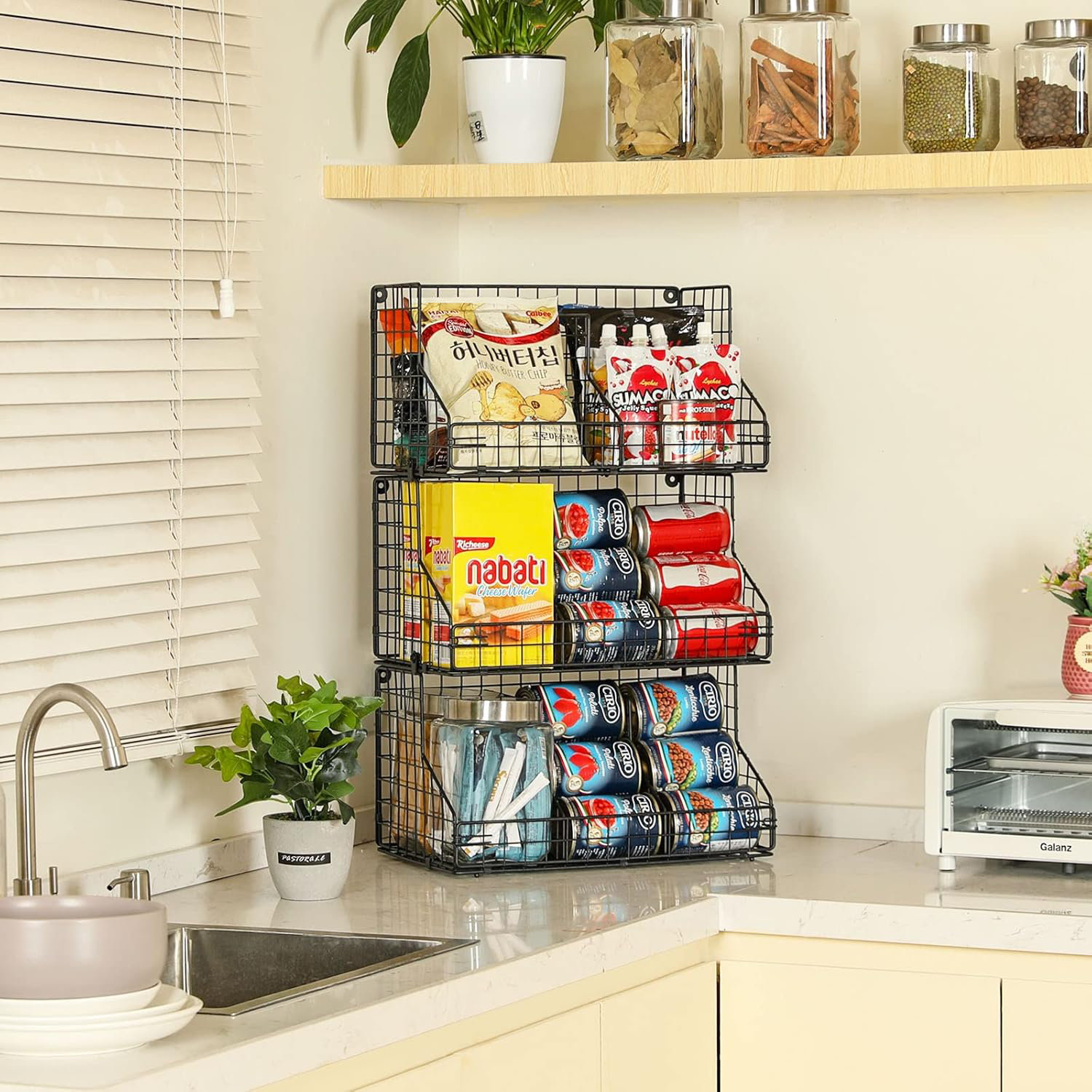 Latitude Run® 3-tier Divided Storage Rack | Wayfair