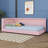 L-Shaped Upholstered Daybed With USB Ports And LED Belt-1678495630-1678495631