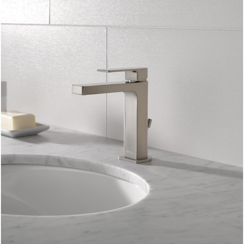 Xander Single-handle Bathroom Faucet with Drain Assembly, Stainless