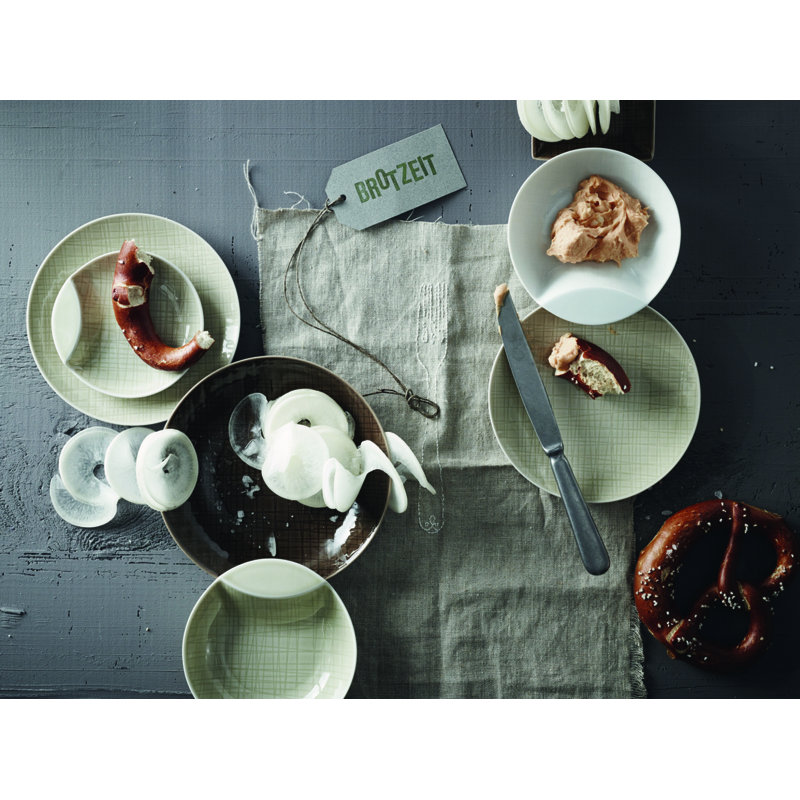Mesh Porcelain Cereal Bowl, Cream