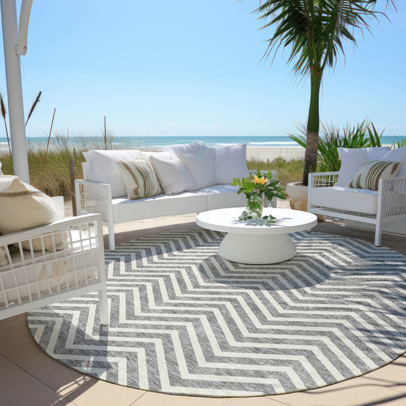 Tapis intérieur / extérieur Maliana, Rond 8 pi