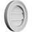Round Surface Mount Signature Urethane Functional Gable Vent, Primed-101818608