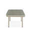 Table basse d'extérieur en osier et en verre toutes saisons pour 2 personnes 42 po - Accessoire de siège en matériau mélangé durable et résistant aux intempéries