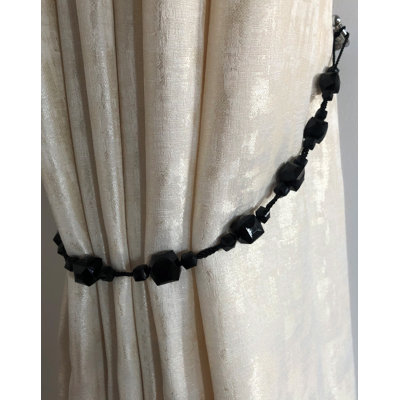 Damon Fabric and Plastic / Acrylic 1.5 cm Curtain Holdback/Tieback