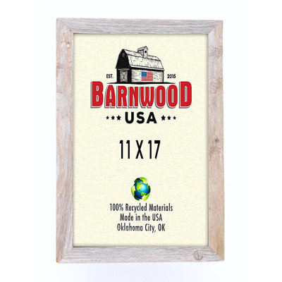 Weathered Gray Wood Matte Picture Frame