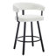 Tabouret de comptoir rembourré l 21,75 po avec repose-pieds en métal-2093689498