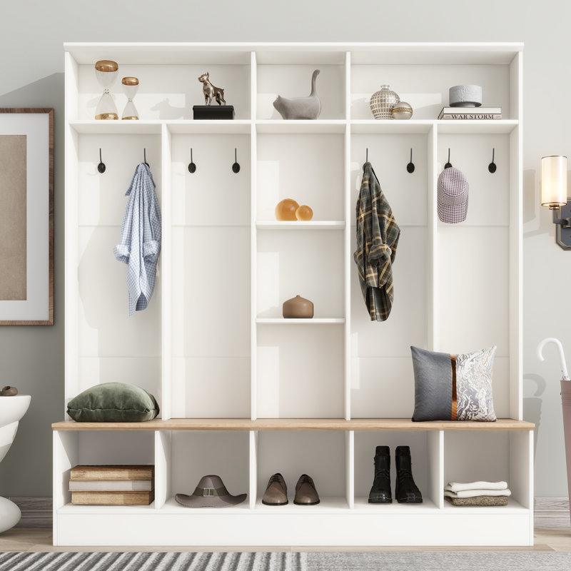 Portemanteau de style contemporain, Blanc