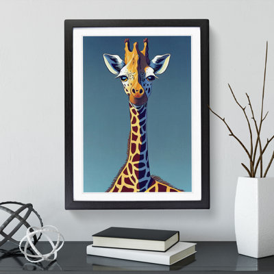 Giraffe Cartoon - Wall Art