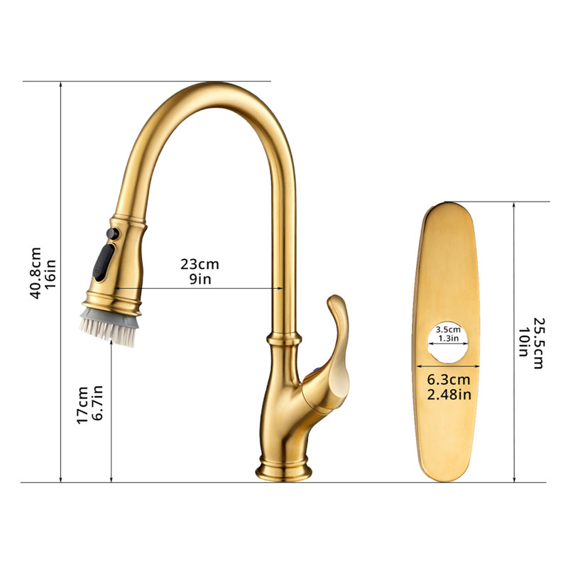 PENGFANG WORLDWIDE LLC Pull Down Kitchen Faucet