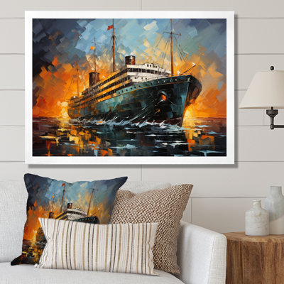 Sterger " Boat Titanic Collage Interwoven I "