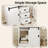 31.5" Farmhouse Bathroom Vanity with Ceramic Sink, 3 Drawers and Sliding Barn Door-112246280