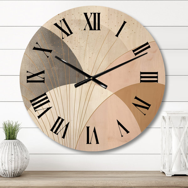 East Urban Home Annetrude Solid Wood Wall Clock | Wayfair