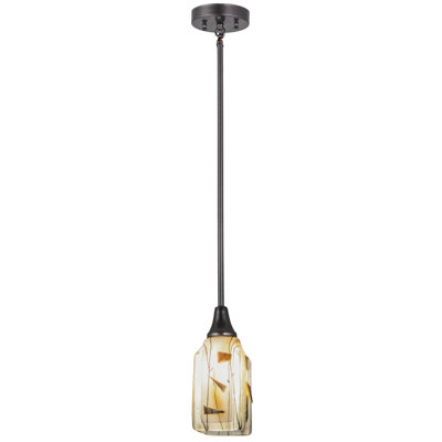 Luminaire suspendu 1 lumière Kayme Réglisse