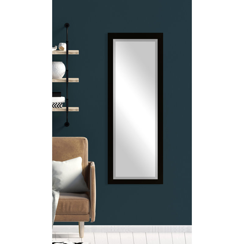 Miroir pleine grandeur Henslee, Noir satiné, H 59,5 po x l 20,5 po