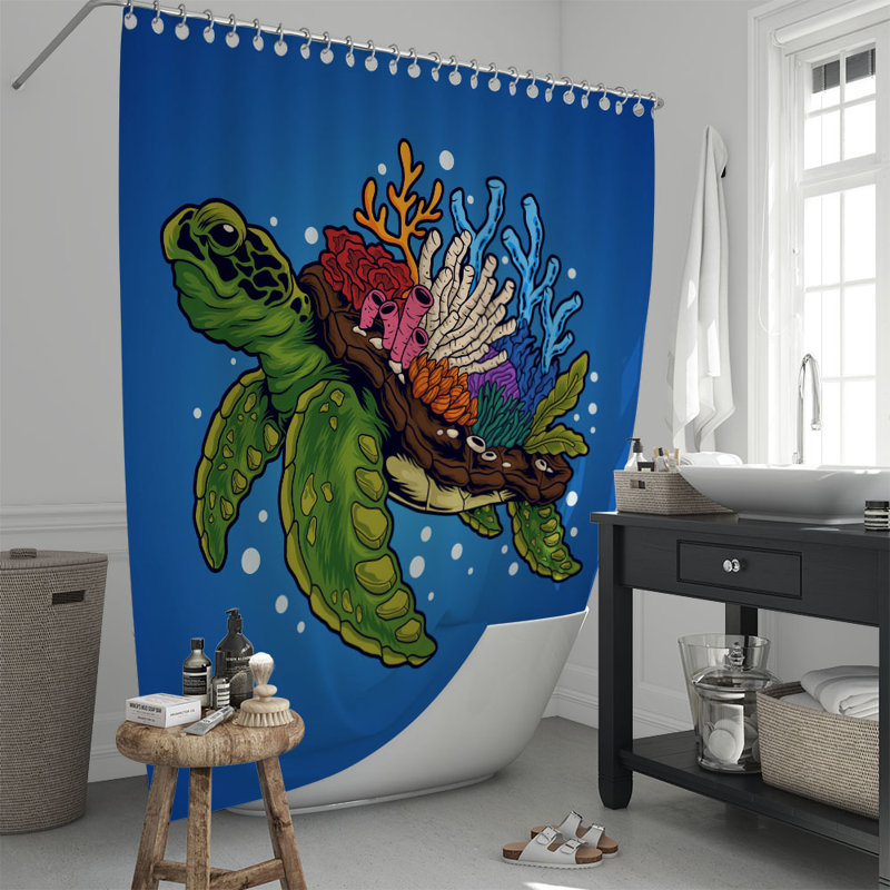 Stambaugh Shower Curtain, 72" H x 70" W