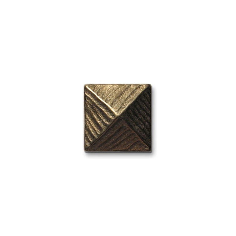 Pyramid 1" x 1" Metal Decorative Tile Insert