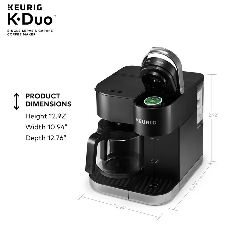 Keurig K-Duo Single Serve & Carafe Coffee Maker 12 K-Cups