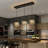 Rectangle Chandeliers Glass Light With Warm Light Bulb-1757043743