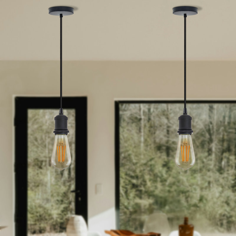 Simoni 1 - Light Simple Pendant, Matt Black