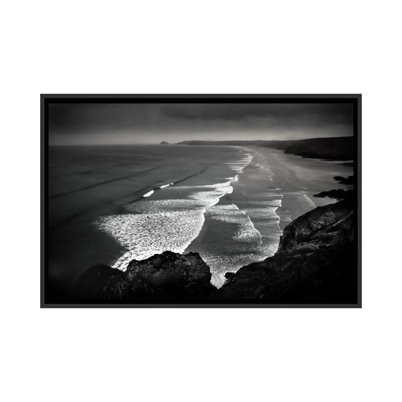 Perranporth, cornwall, angleterre, royaume-uni, reproduction de photo sur toile tendue, H 40 po x l 60 po x P 1,5 po