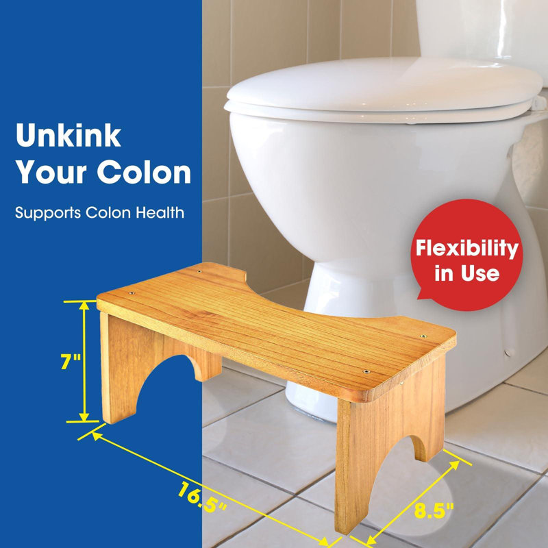 Tabouret de toilette en bambou