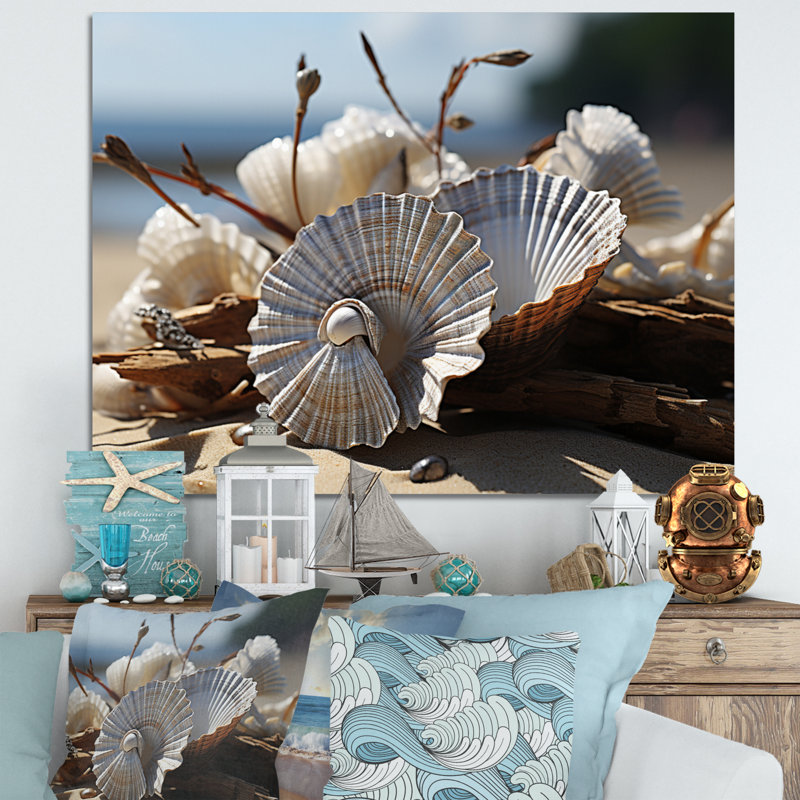 «Beach Photo Seashell Sonata II», reproduction sur toile, H 24 po x l 32 po x P 1 po