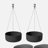 Mason Series Hanging Kona Bowl Planter-57854936-57854939