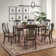 Alyssha 6-Person Oval Solid Wood Dining Set