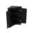 Triangular Corner Cabinet With Adjustable Shelves And Stylish Doors-1207575020