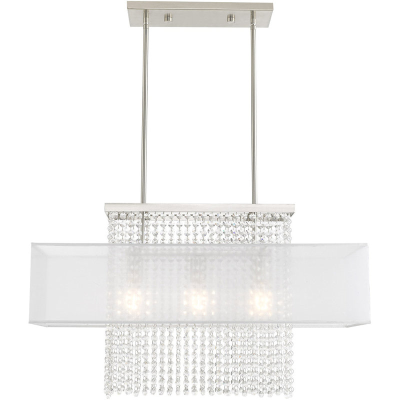 Lustre en cristal 3 lumières Haney