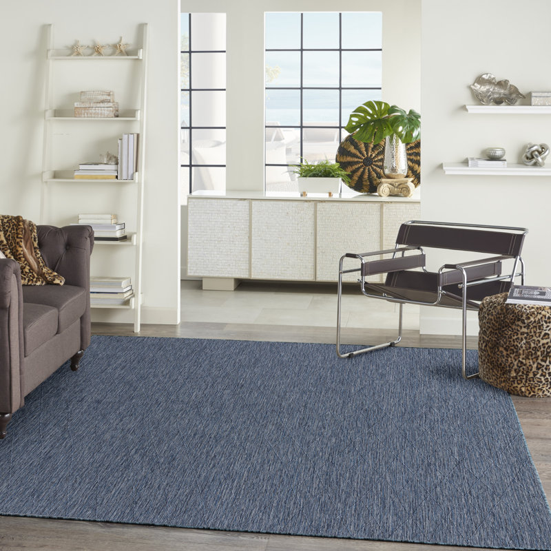 Tapis intérieur / extérieur lavable à la machine Ganzy, Rectangle de 10 pi x 14 pi