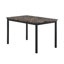 Ensemble de salle à manger 5 pièces en métal avec plateau en faux marbre - noir, ensemble de salle à manger, table et 4 chaises