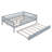 Wood Daybed With Trundle And Fence Guardrails-29033187-29033184