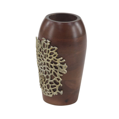 Vase de table décorative en bois côtier Petit Couli