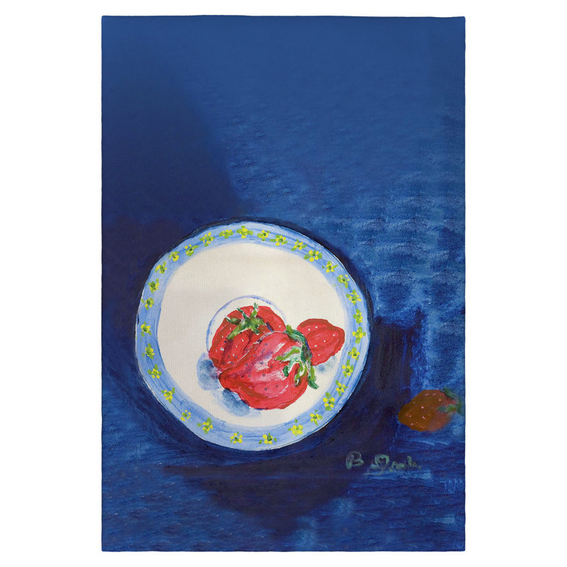 Torchon Strawberry Plate
