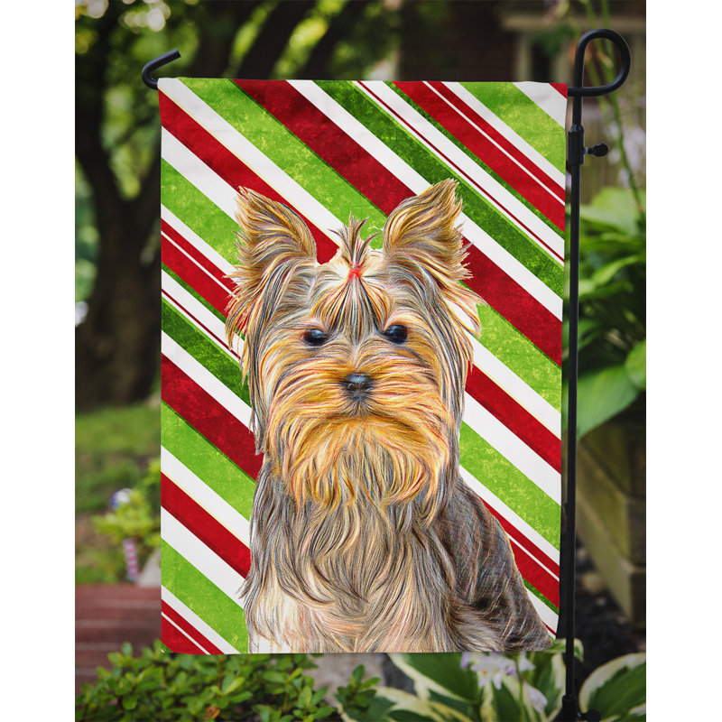 Drapeau de jardin berger allemand Avarielle, Yorkie