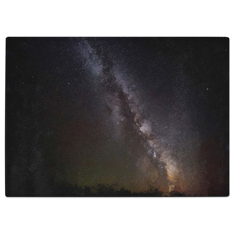 Tempered Glass Universe in Abstract Vol.48 Cutting Board, 28.5 cm W x 20 cm L