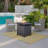 Newport Garden Set With Fire Pit Table