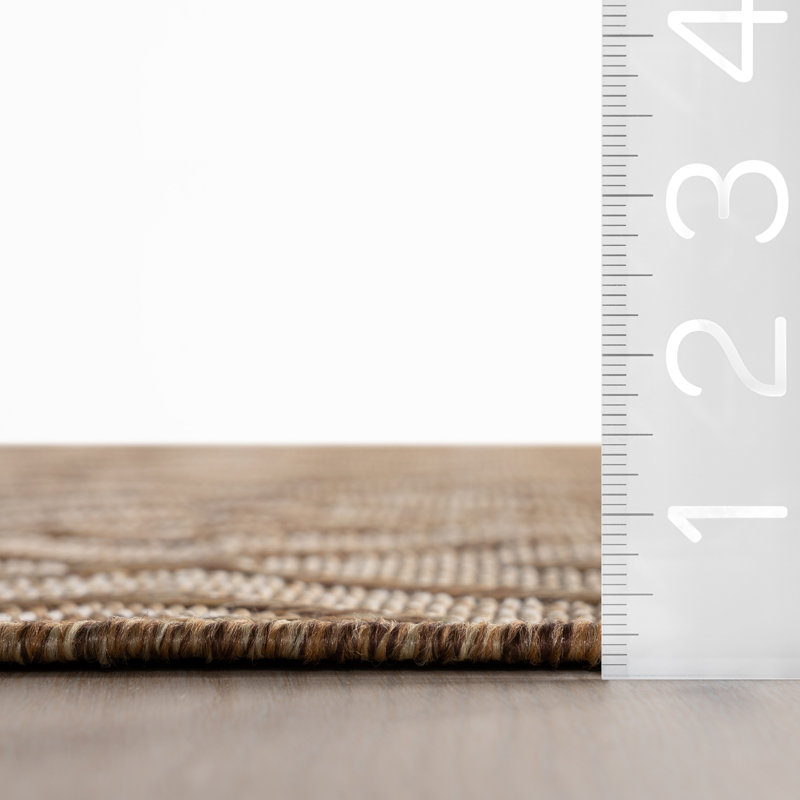  Tapis intérieur / extérieur Sorisse, Rectangle de 5 pi x 8 pi, Brun
