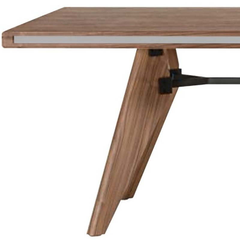 Table de salle à manger 87 "brune