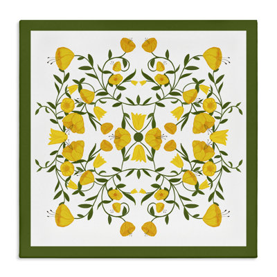  «Golden Blooms Symmetry» par Michelle Ingari Designs
