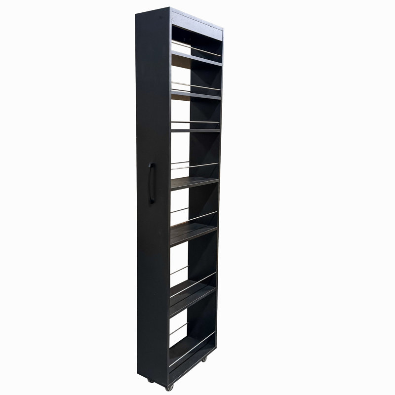 7 Tier Multi-Functional Pull-Out Multi-Tier Storage Single-Sided Open Shelf For Kitchen, Living Room & Narrow Spaces